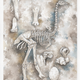 Artist’s depiction of an Elephant bird skeleton.